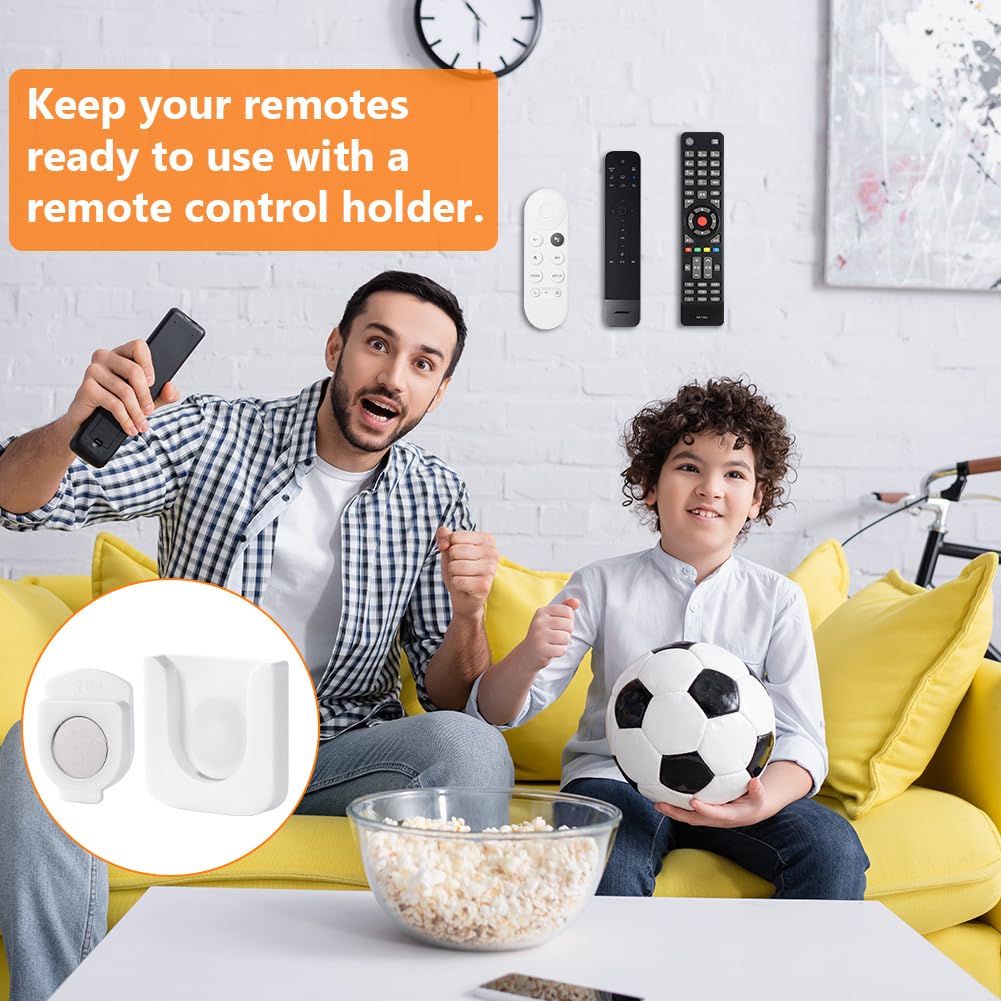 Supporto Magnetico Per Telecomando - 2 Pezzi, Adesivo, Bianco - Foto 6