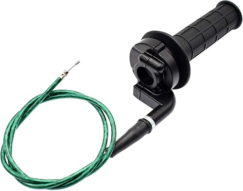 Miniatura 7 de Mango de acelerador giratorio y juego de cables de 39 pulgadas para manubrio de 78 pulgadas de 0.866 in, apto para motocross de 4 tiempos de 50