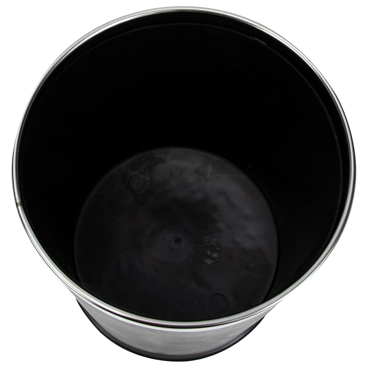 TIDTALEO Double Layer Trash Can Black Waste Bin with Lid, Decorative Garbage Storage Container for Bathroom, Kitchen, Office, Home Organization