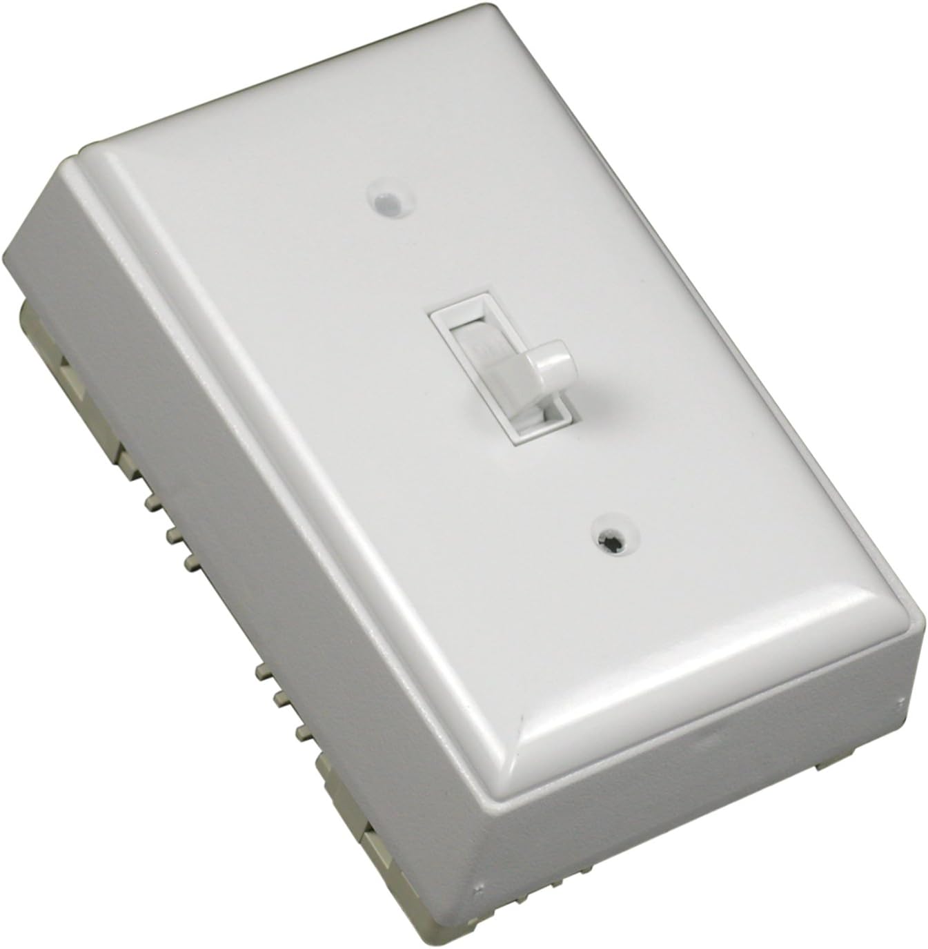 Legrand Wiremold NMW2-S Nonmetallic Plastic Raceway for Extending Power, Single Pole Switch Kit with Wall Plate, White (1 Pack)