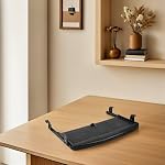 jojofuny 2 Sets Sliding Keyboard Tray Under Desk with Quiet Abs Slides, Space Saving Pull Out Platform