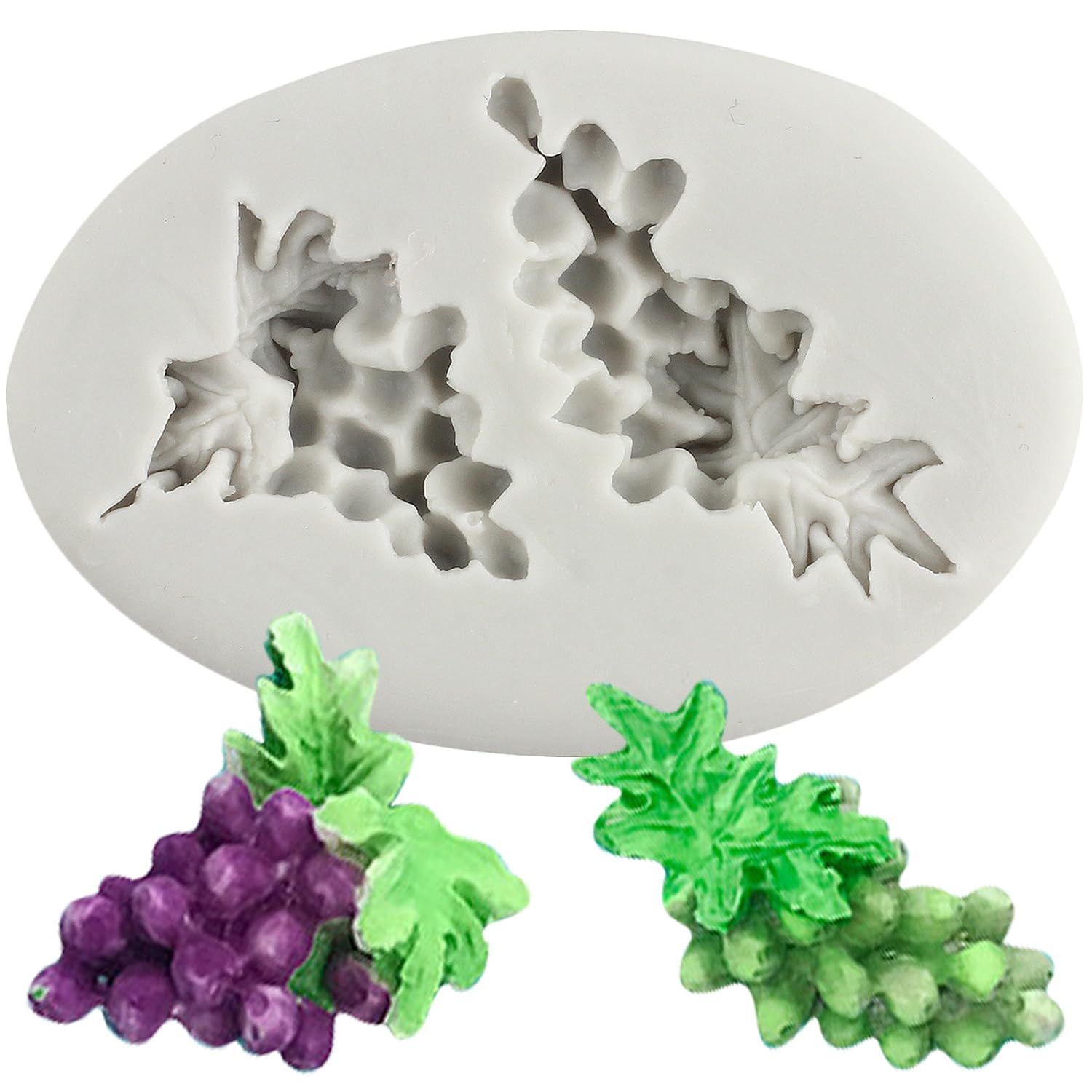 MYPRACS Set di 3 stampi in silicone per verdura, frutta, ravanello, pomodoro, melanzana, cavolo, fragola, ananas, fondente, per decorare torte, caramelle, cioccolato, pasta di gomma, pasta di gomma