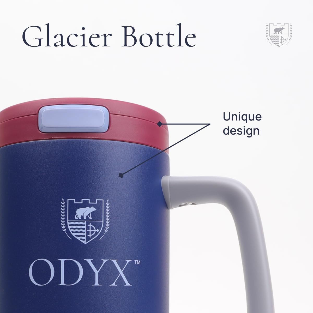 Glacier Bottle – 32oz Insulated Stainless Steel Water Bottle with Flip Straw Lid, One-Button Open, Leakproof & BPA-Free, Recyclable Travel Tumbler for Work, Home, or Journey (Glacier Dusk) - Image 5