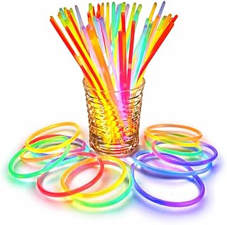 Pulseira Neon Festa Balada Neon Kit 100 Unidades Adereços Fluorescente Led