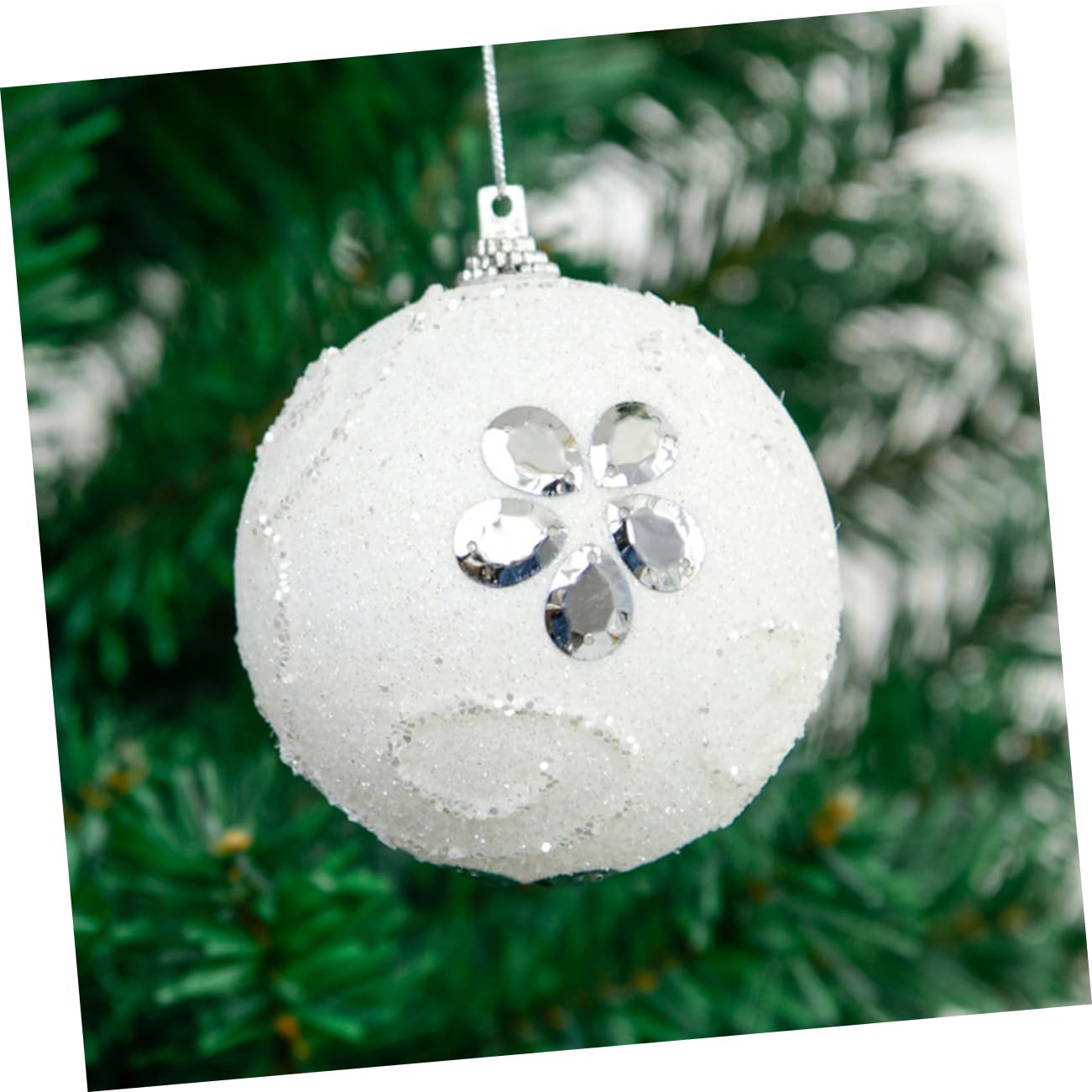 Alipis 15 Piezas Bolas de Navidad Adornos navideños con Bolas de Nieve Bolas de árbol de Navidad con Purpurina Christmas Tree Xmas Tree decoración del árbol de Navidad Party Decoration :