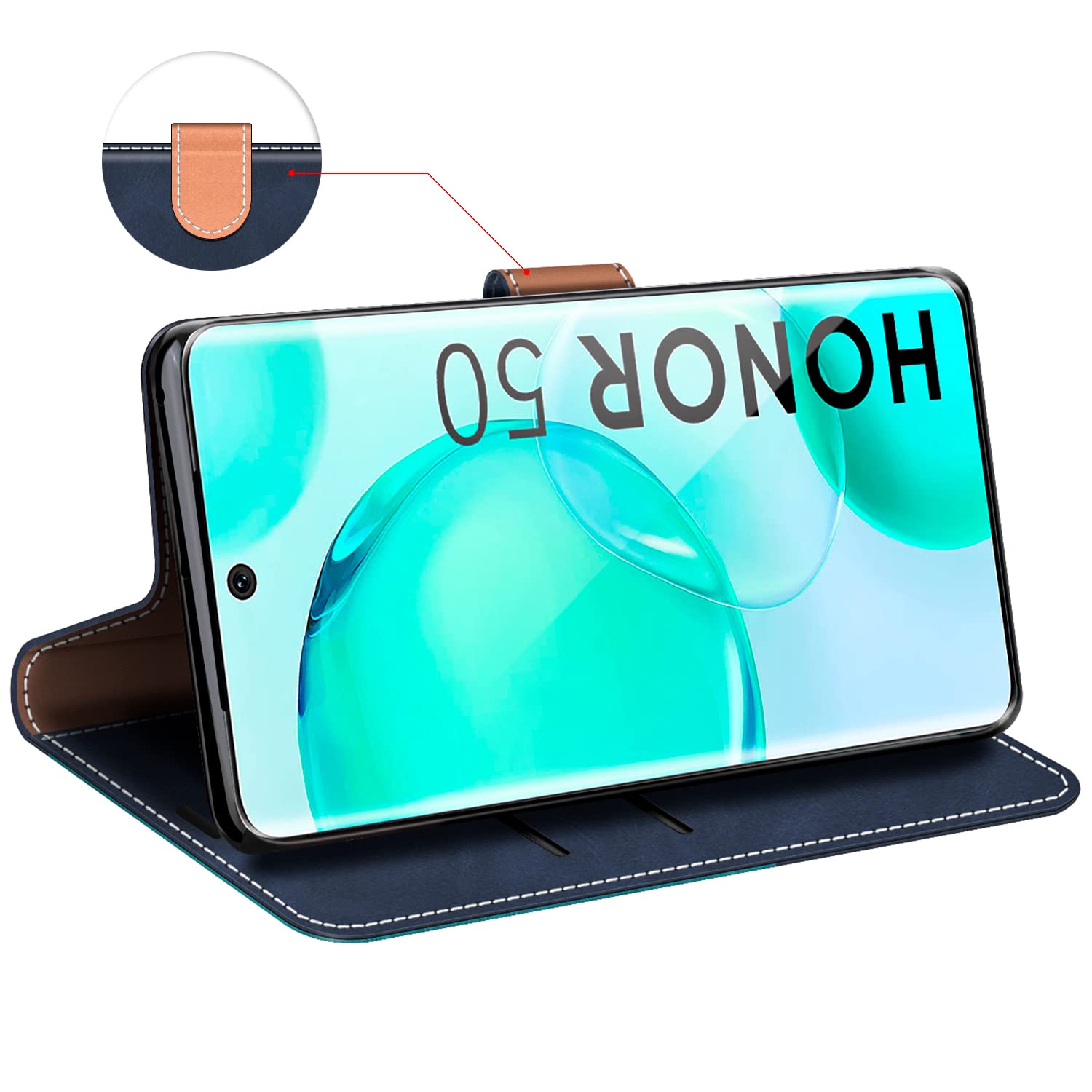 MOBESV Custodia Honor 20, Cover a Libro Huawei Nova 5T