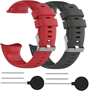 Chofit Sports Wristband Compatible with Polar Vantage V Replacement Watch Bands, 2/4/6 Pack Breathable Silicone Strap Bands Compatible with Polar Vantage V Watch (Grey, Red)