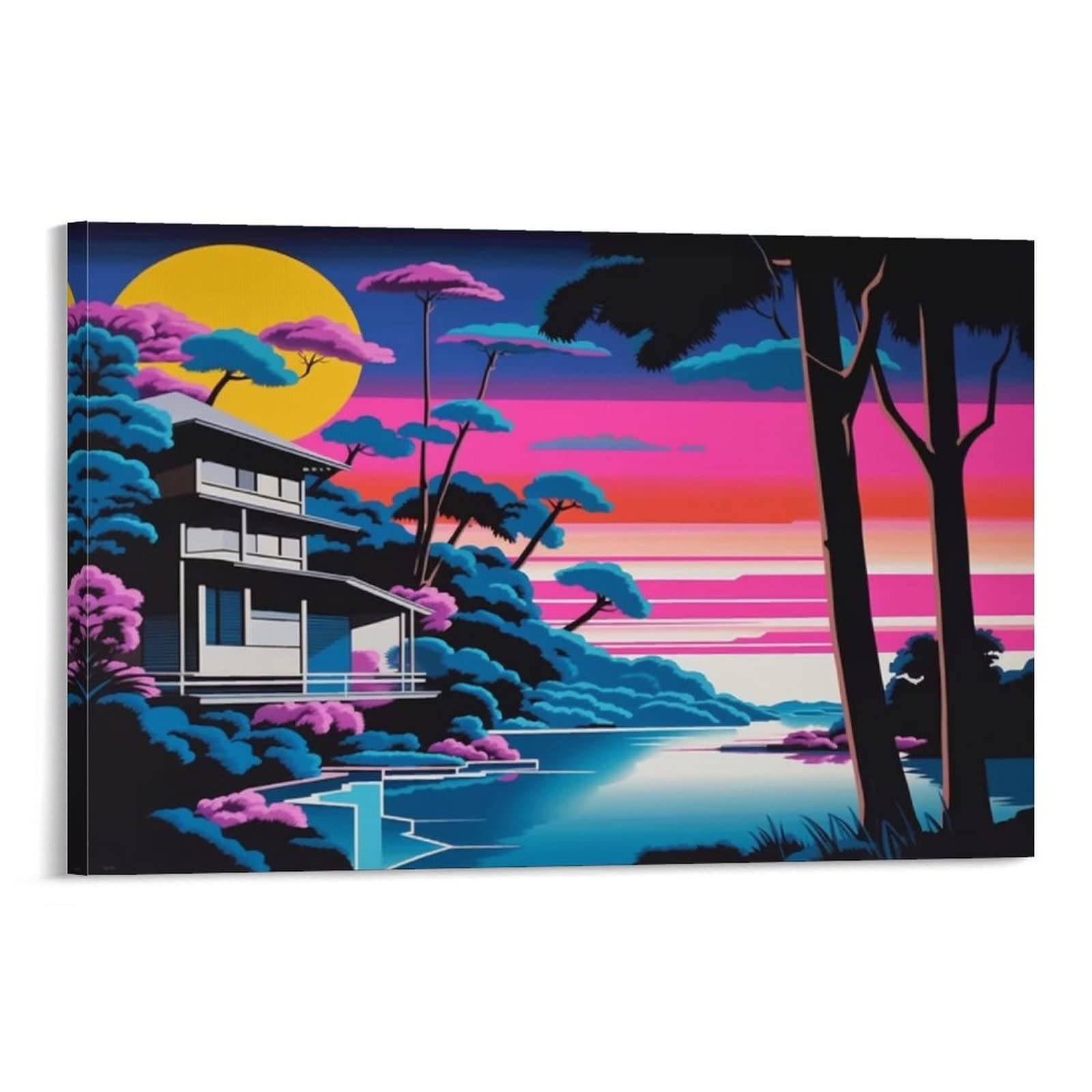 Amazon｜Hiroshi Nagai Paintings Poster 永井 博 イラスト有名な 