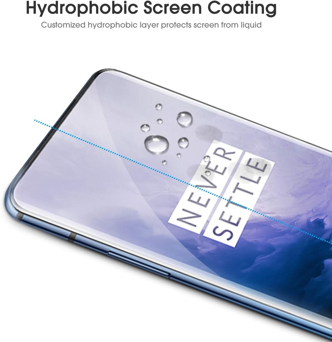 OMOTON [4 Pack] Screen Protector for OnePlus 7 Pro/OnePlus 7T Pro - Flexible High Definition TPU Film for OnePlus 7 Pro 5G/ OnePlus 7T Pro 2019 Released [6.67 Inch]