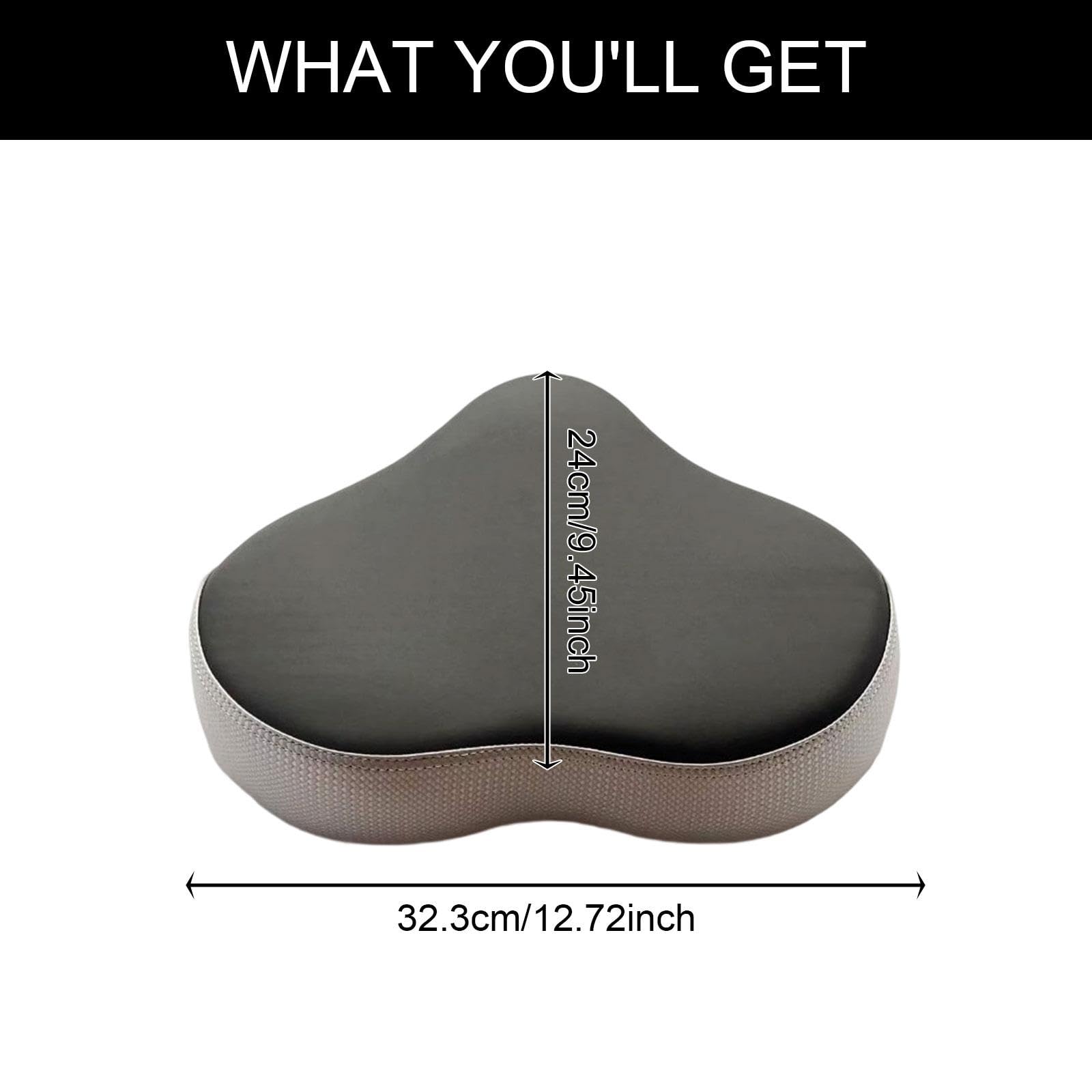 Fenteer Selle de Vélo Siège pour Vélo d'exercice Coussin de Selle Accessoire de Cyclisme Remplacement Ergonomique avec Absorption des Chocs Adaptée pour L'En