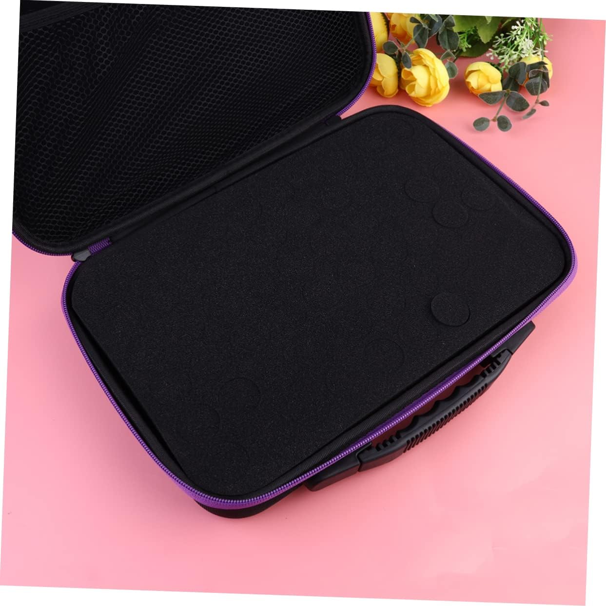 VICASKY Portable 60 Grid Essential Oil Storage Bag for 10ml Bottles Travel Organizer Detachable Design for Aromatherapy Enthusiasts for Home and On-the-Go