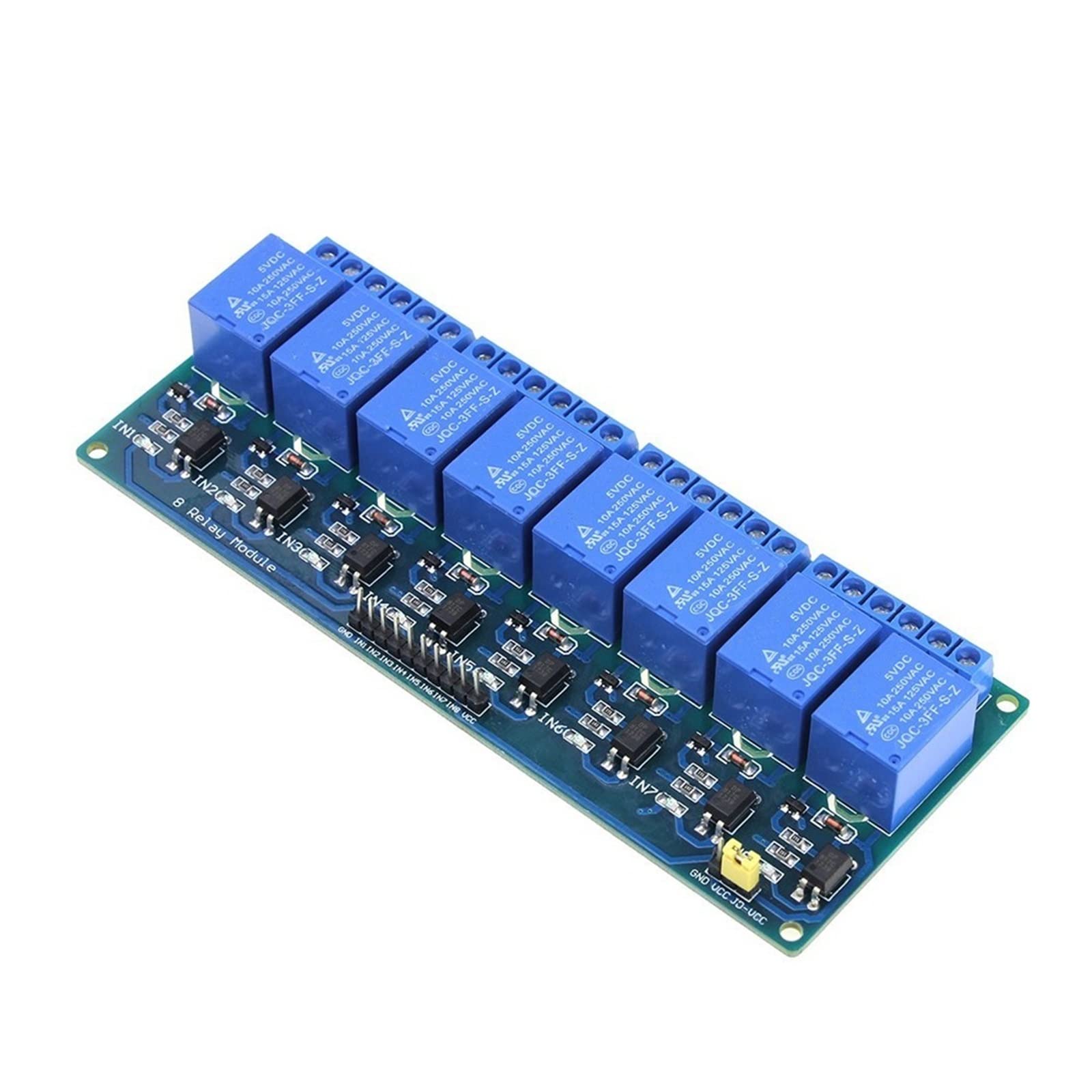 Relé 5 V/12 V 1 2 4 6 módulo de relé 8 canales frambuesa con fotoacoplador usado Uds(8 Channel 12V)