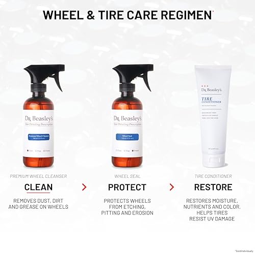 Miniatura 6 de Dr. Beasley's Limpiador de ruedas prémium para automóviles de 12 onzas líquidas, elimina el polvo, la suciedad y la grasa en las ruedas, se adhiere
