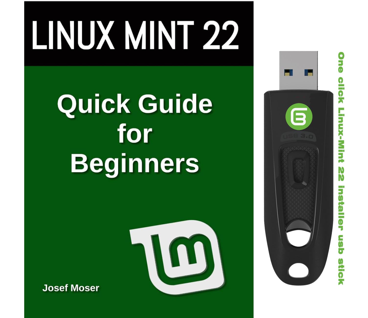Linux-mint 22 Custom USB Automatic Installer + English Manual Book.