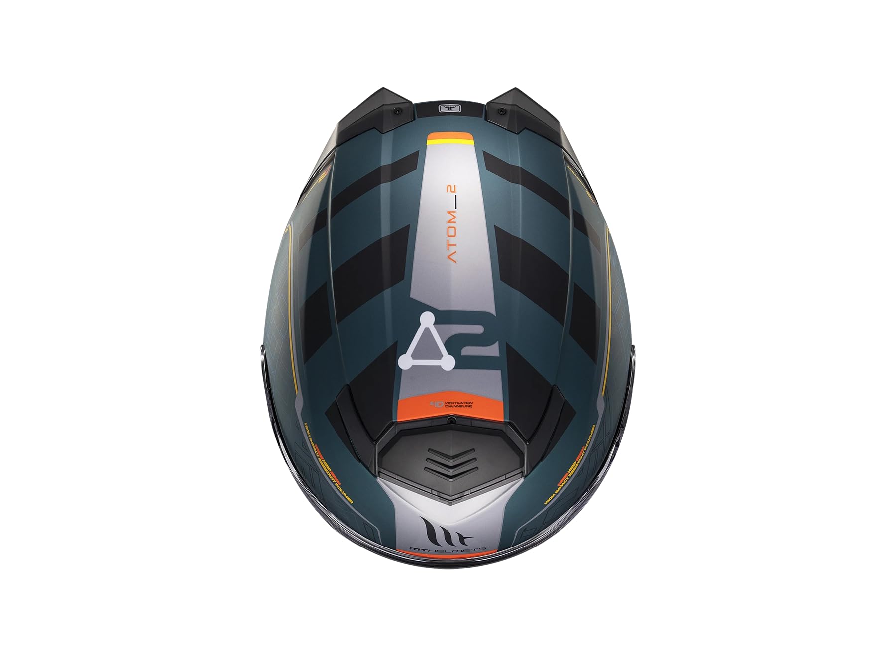MT Helmets Atom 2 SV, Casco moto Modular Flip-Up, Visor Solar Retráctil, Interior Lavable, Preparado Intercomunicador UCS, Bloqueo frontal, Visor con posición Ventilación, Homologado ECE 22.06 & DOT