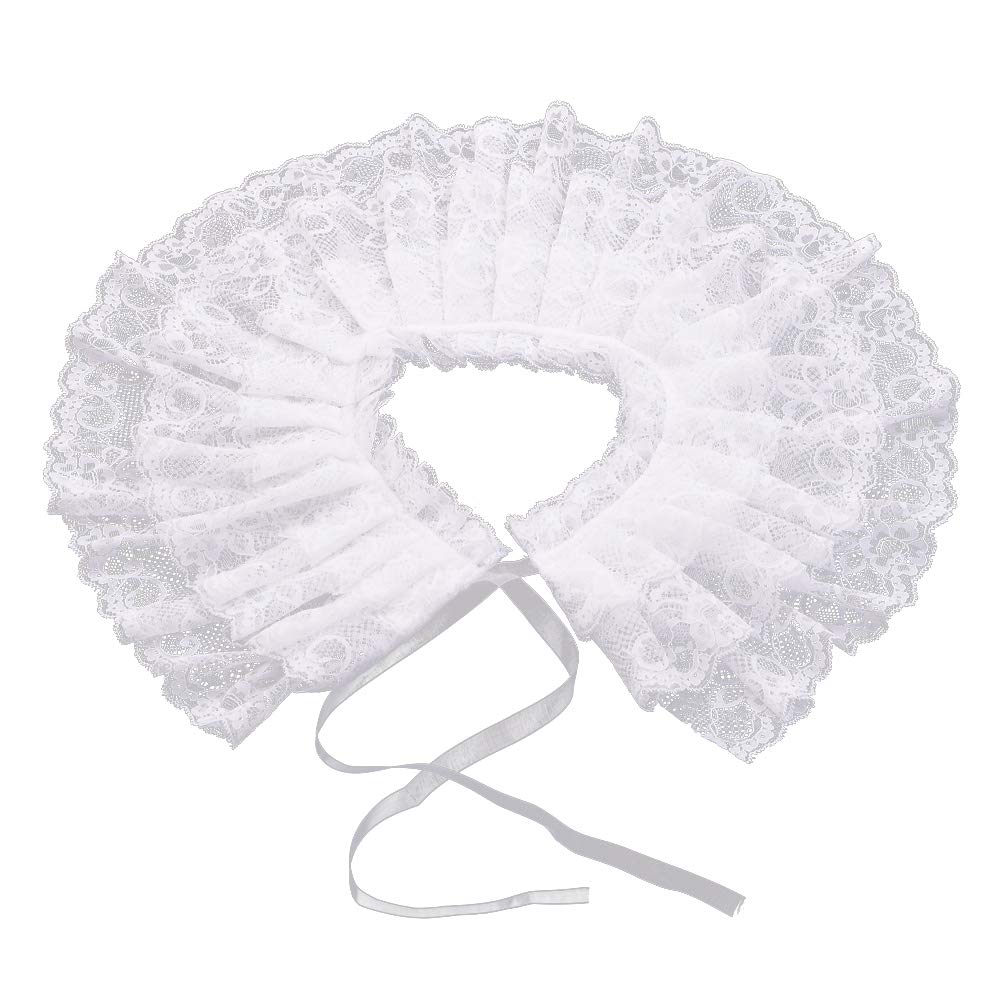 BLESSUME Lace Neck Ruff Collar Mini Cape