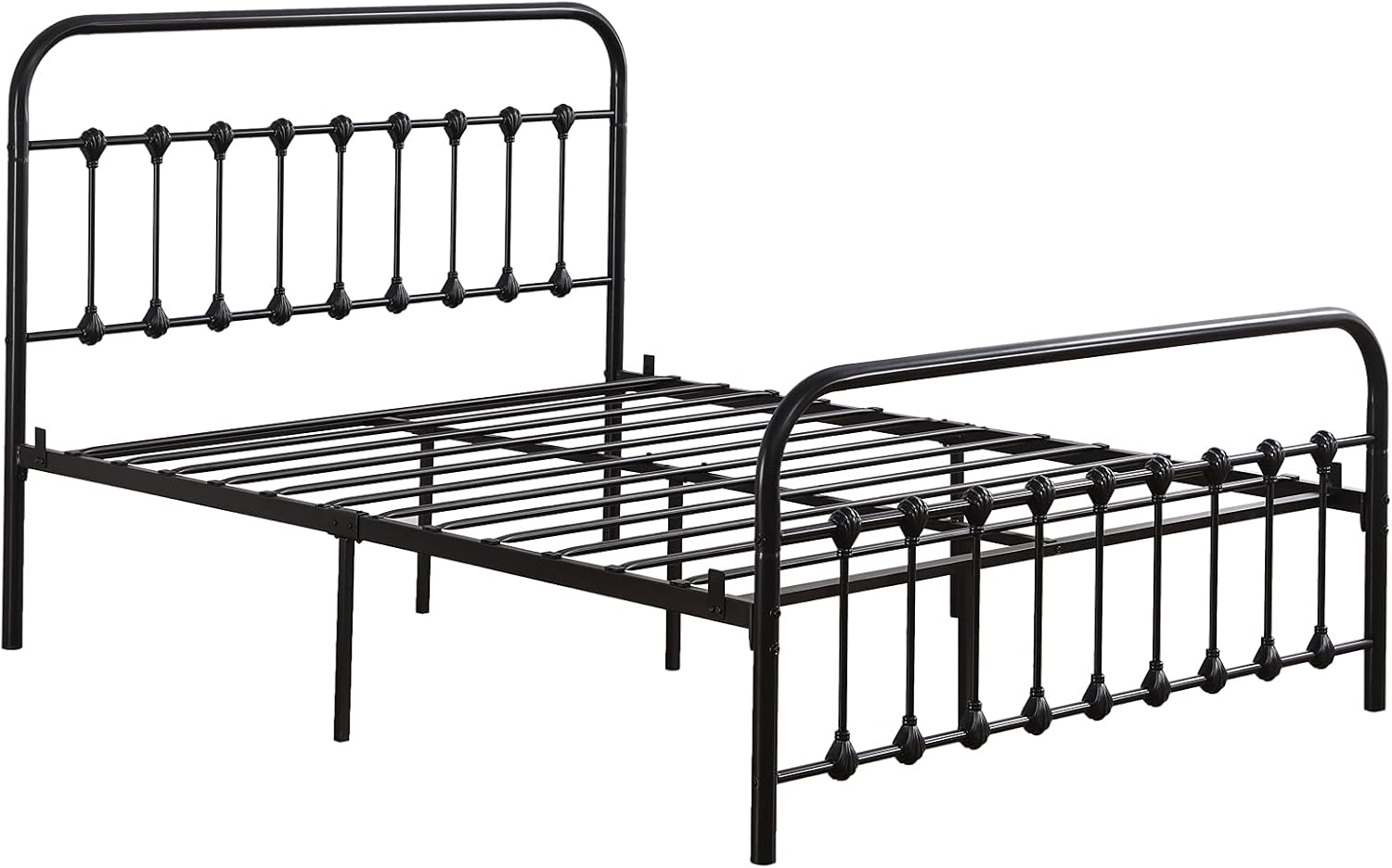 MengK SingleLayer Curved Frame Bed Head and Foot Tube with