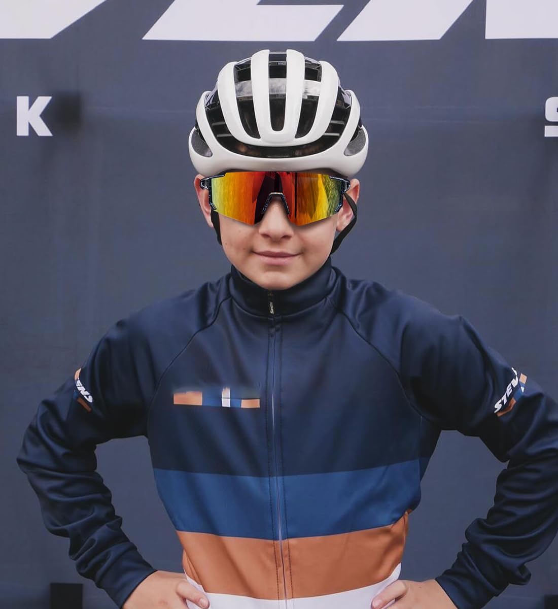 SEKKAF Lunettes de soleil de baseball pour enfants, lunettes de soleil de sport pour garçons et filles, lunettes de cyclisme, lunettes de protection UV400
