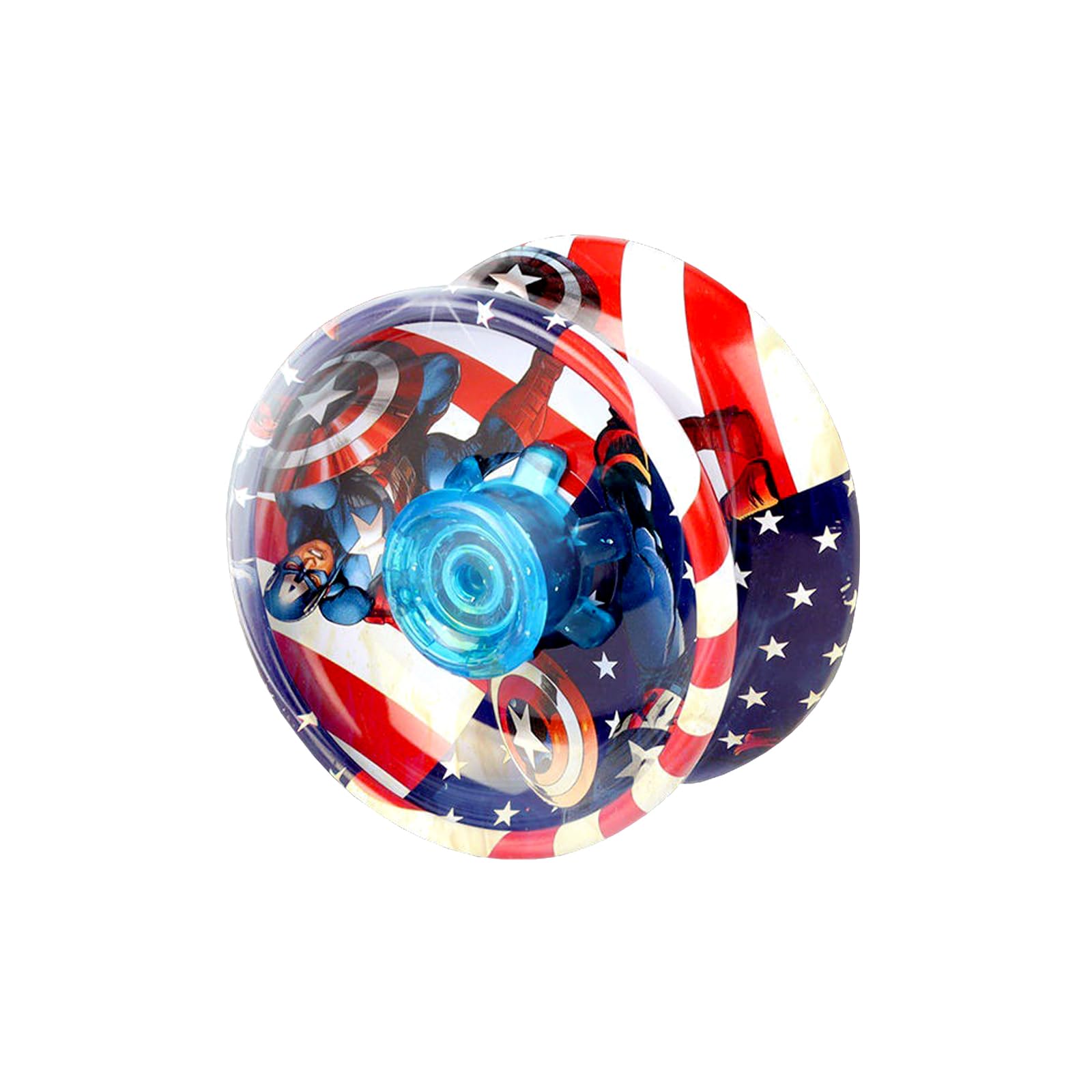 Red, White,and Blue Hero YoYo,HIGH Performance Responsive Transaxle Yoyo, Suerbro Beginner Intermediate Yo-yos Magic Yoyo，for Kids Pro Trick Yoyos Toy