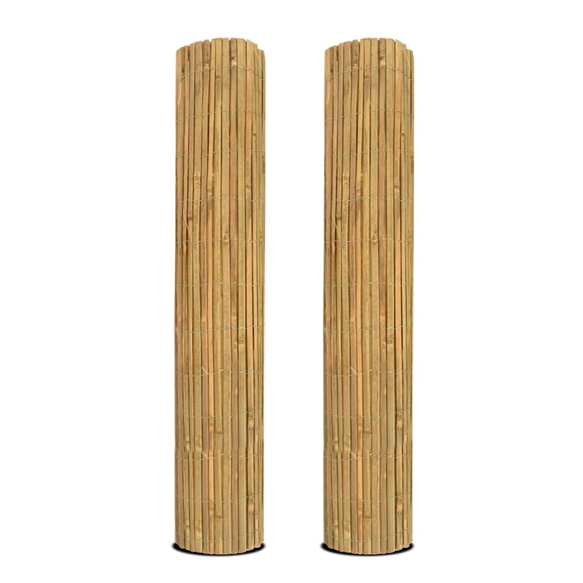 Lot de 2 Canisse en Bambou,Brise-Vue clôture de Jardin décorative extérieure, Couverture de Protection Contre Le Vent et Le Soleil - Hauteur 150 x Longueur 300 cm