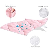Vista 3 de Biloban - Protector de colchón impermeable acolchado para cuna, sábana bajera ajustable de hasta 9 pulgadas, absorbente y silencioso, protector