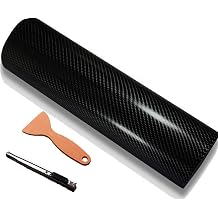 DIYAH 4D Black Carbon Fiber Vinyl Wrap Sticker Air Release Bubble Free Anti-Wrinkle with Hand Tools 120" x 60" / 10 FT x 5 FT