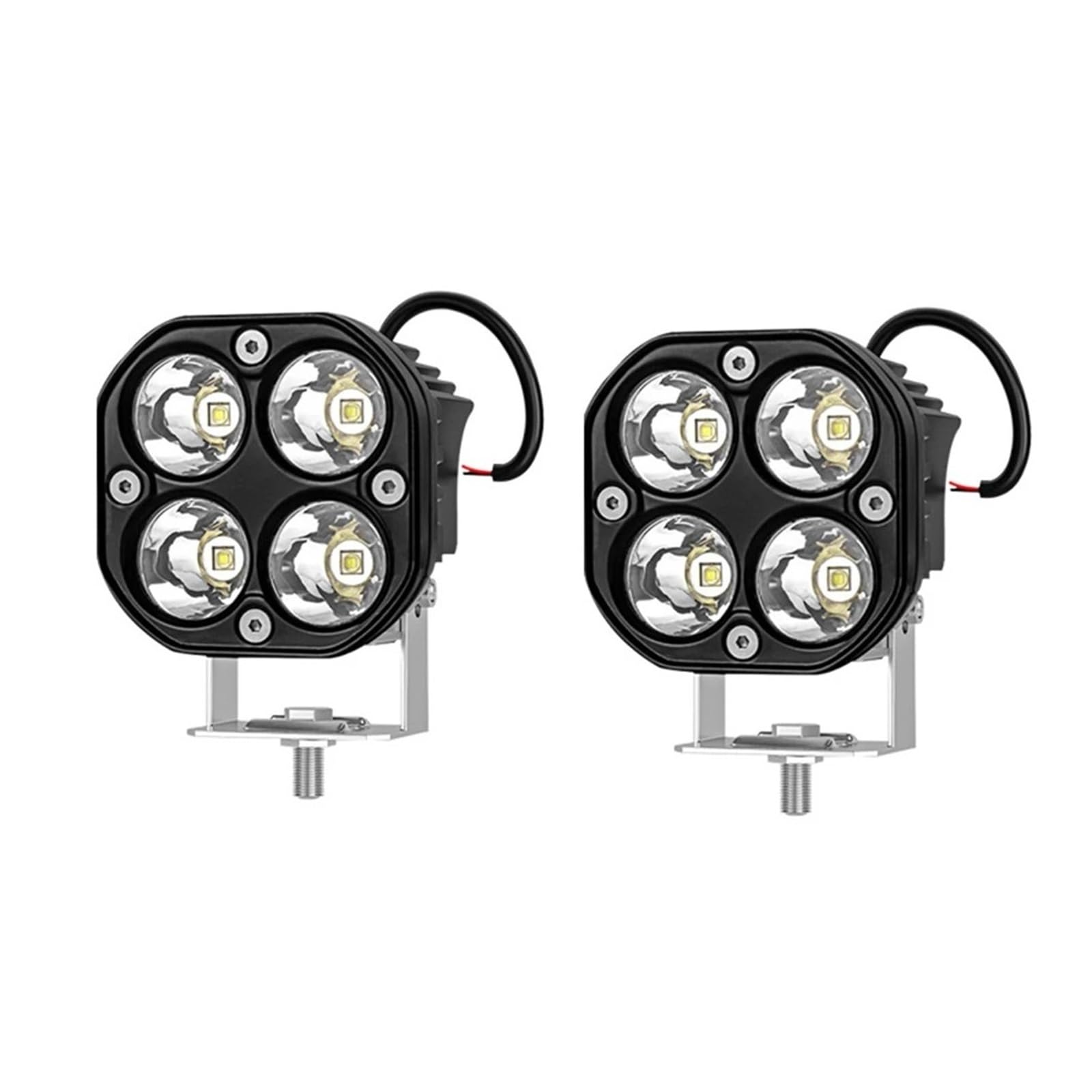 Focos Led Trabajo Coche Camión 4x4 3 Pulgadas 12V 24V Luces Tipo Pod Faros Delanteros Motocicletas Barra Reflectora Antiniebla Faros De Motocicleta(2pc white)