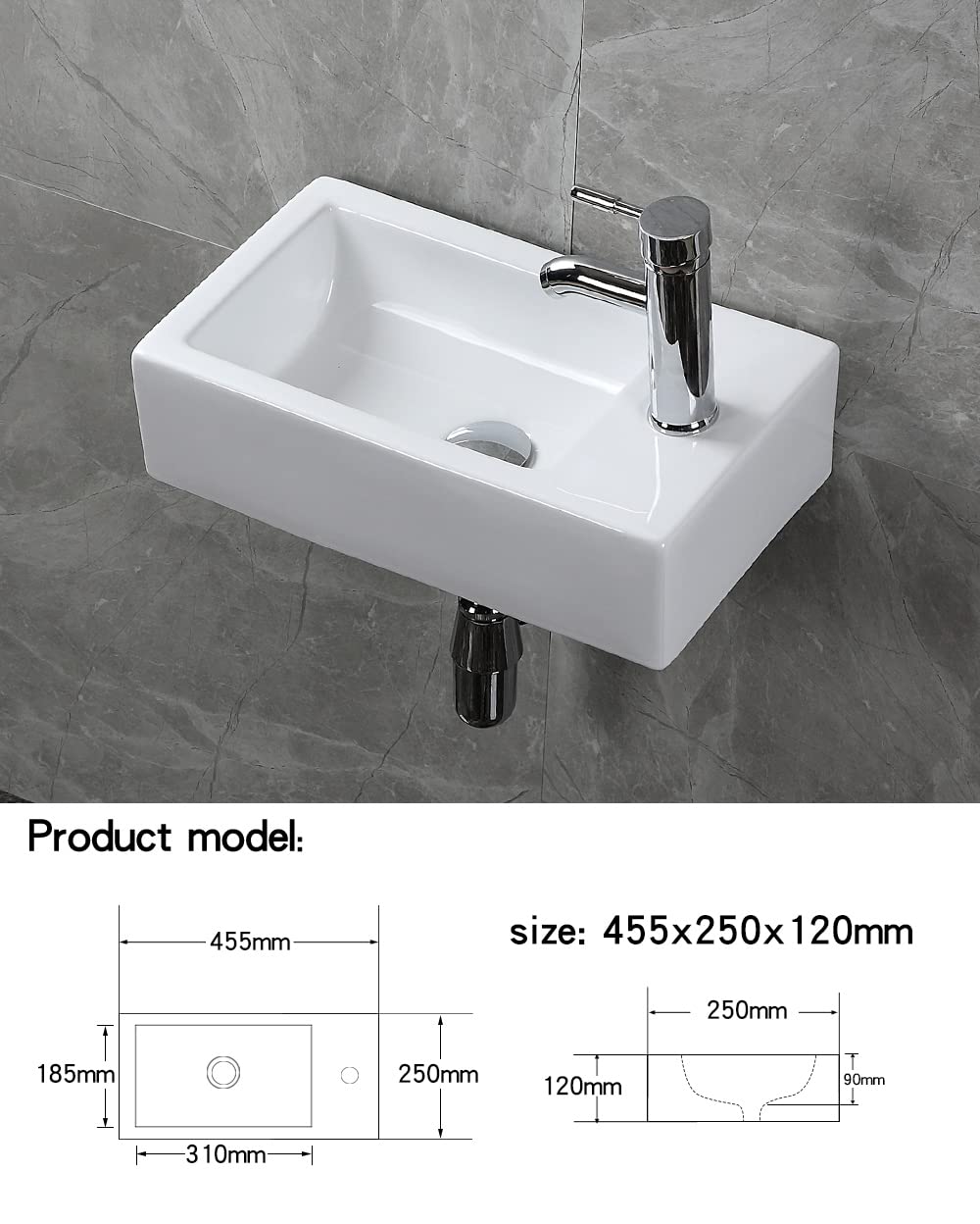 Modulo Badkamermeubel Met Wastafel | 160 Cm Hoogglans Wit Lamel Front Mineraalmarmer 4 Hoge Lades 120164
