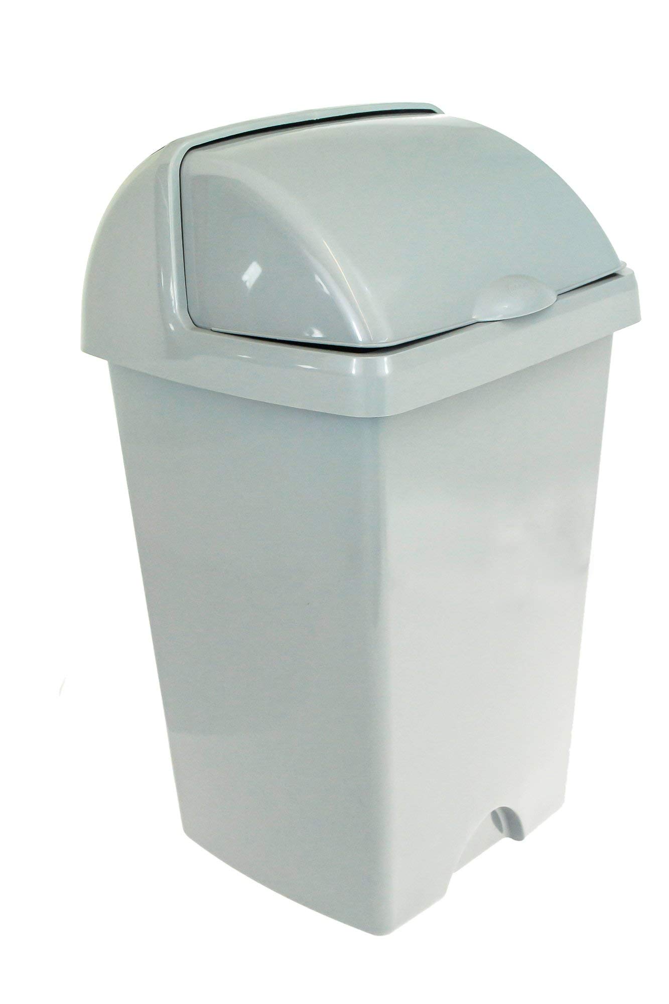 AddisEco Range Roll Top Recycled Bin, 25 Litre Capacity, Grey