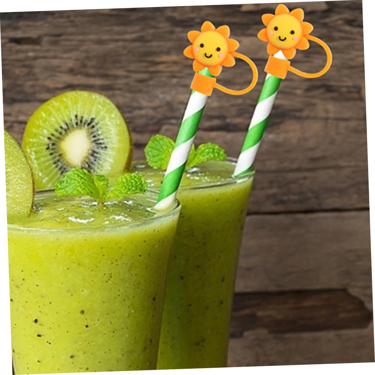 Alipis 4 Sätze Strohhalm Staubstopfen Strohhalmkappen Gebogene Abdeckungen Ersatzstrohhalm Transparente Verwendbare Strohhalmstopfen Moderne Smoothie Spitzen Stopper 6 Stück * 4