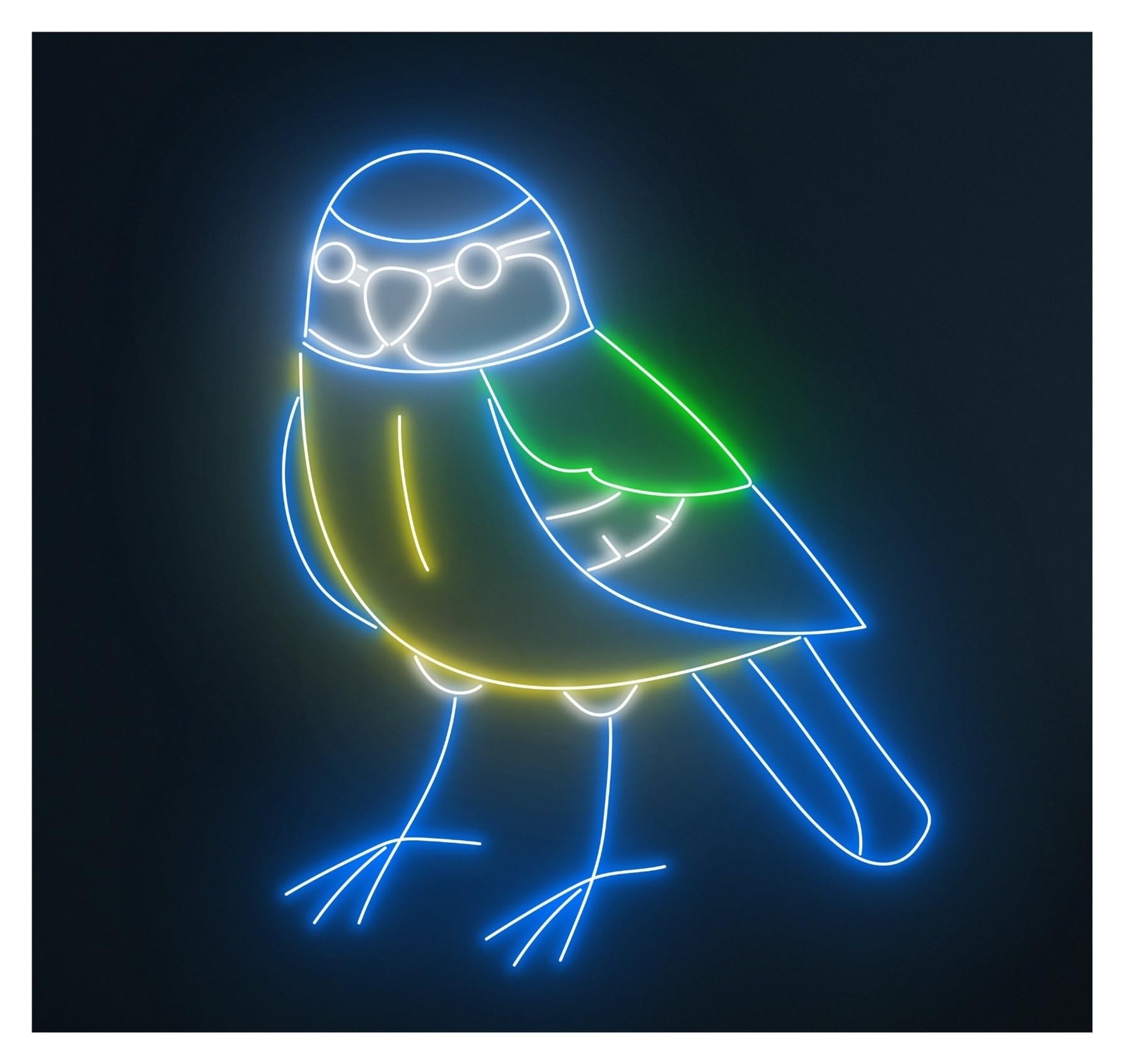 RONGCH Hanging Art Neon Signs Tit Bird Neon Light Animal Room Wall Art Decor Kid Nursery, Farm, Zoo Storefront Window Display Business 60cm