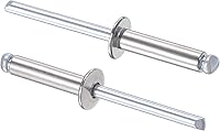 Vista 16 de uxcell Remaches ciegos 304 Acero Inoxidable 0.126 in Diámetro 0.197 in Longitud de Agarre Plata 100pcs