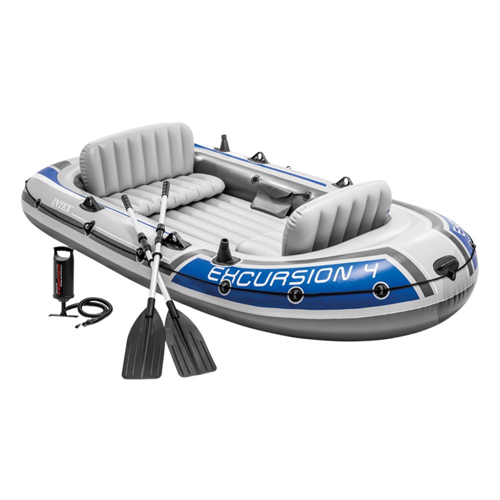 Intex Excursion 4 bateau Unisex-Youth, Gris, 315 x 165 x 43 cm
