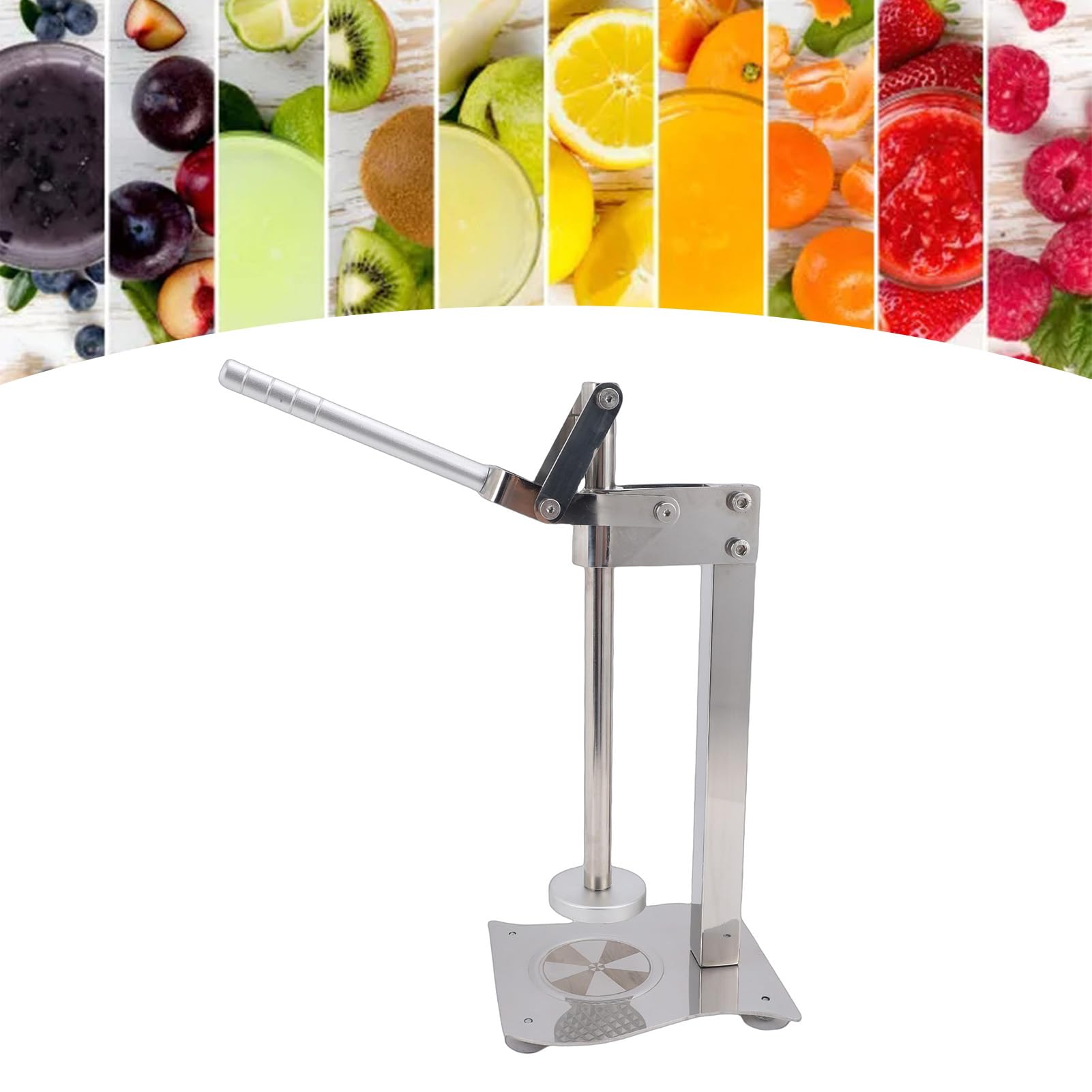 SIXRUN Exprimidor Manual de Acero Inoxidable 304 Prensa de Limón Extractor de Cítricos Exprimidor de Limones con Empuñadura Antideslizante para Hogar Cocinas Bares Restaurantes