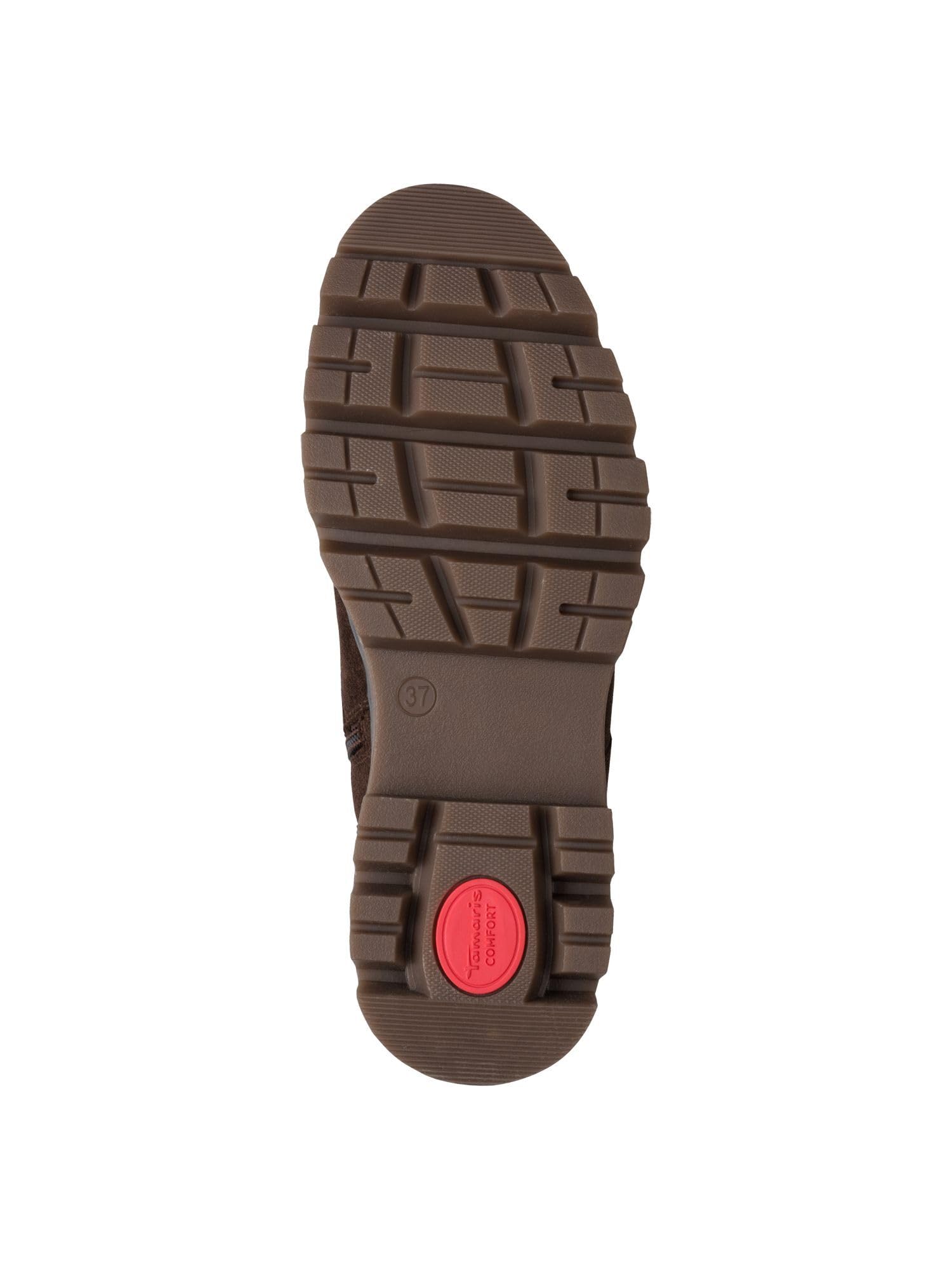 Tamaris Kobiety Tamaris Comfort Lace Boot FlatBut do środka łydki