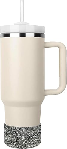 Miniatura 3 de Bling - Botas protectoras de silicona con purpurina, compatible con Stanley Tumbler de 20 a 40 onzas y botella de agua Hydro Flask de 12 a 24 onzas