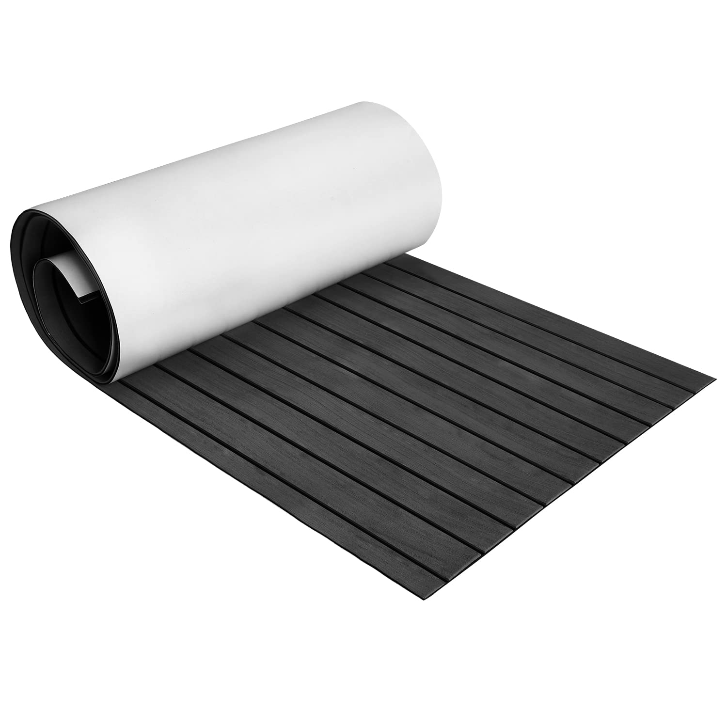 Izrielar Bodenbelag Matte Eva Selbstklebend, Bootsbodenmatte in Teak-Optik, Zuschneidbarer Marine Deck Bodenbelag für Boot, Yacht, Surfbrett, Wohnmobil, Poolbereich
