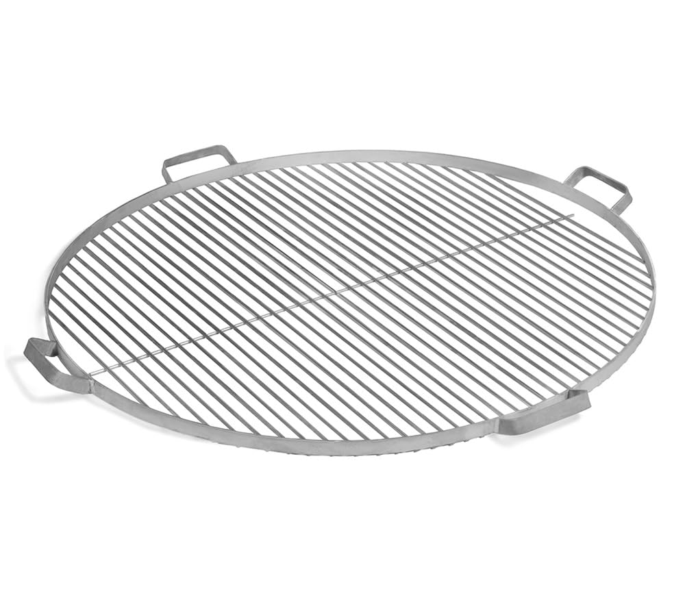 Cookking - Grille de Cuisson en Acier INOX de 60 cm à 80 cm de diamètre avec 4 poignées à Poser sur brasero - Ø 80 cm