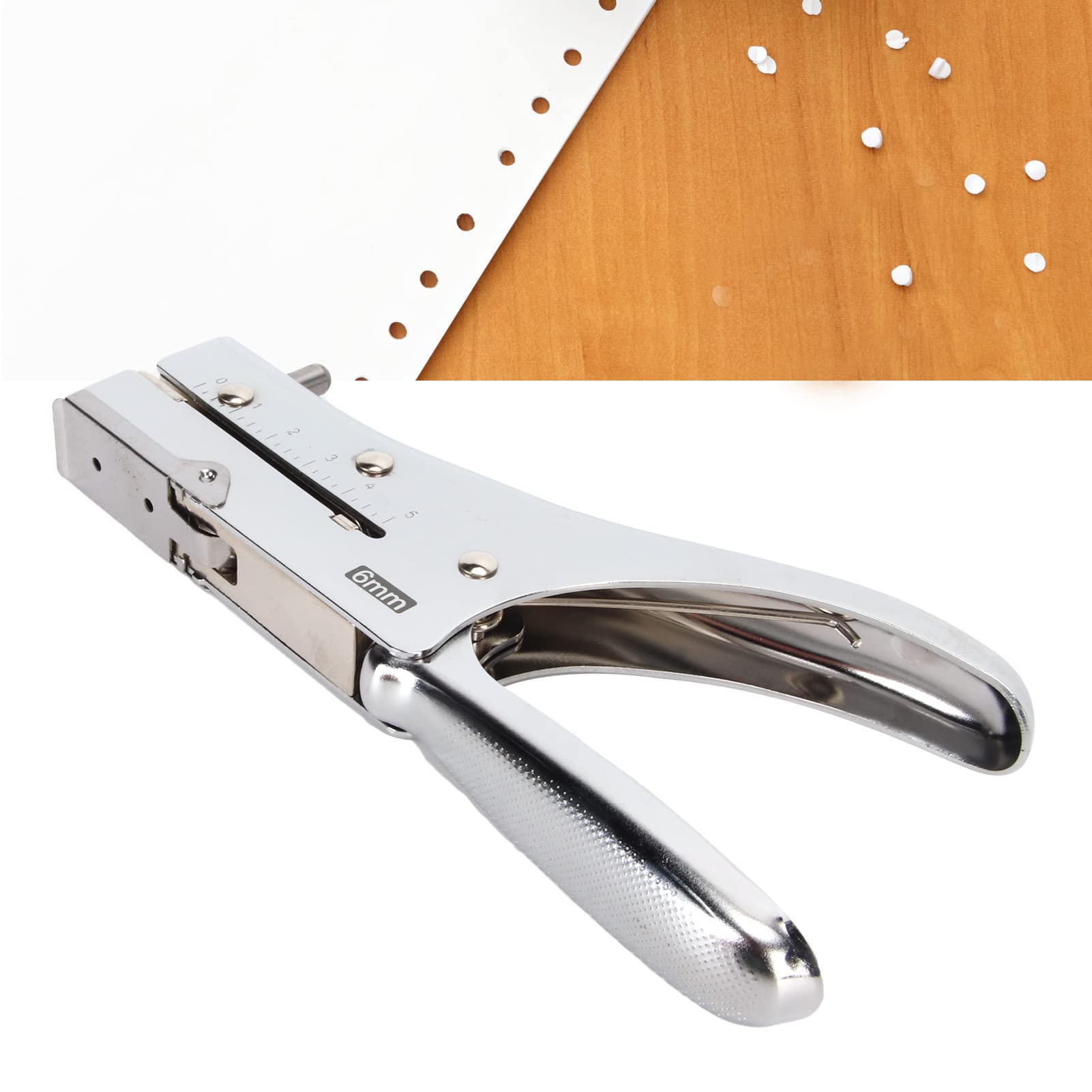 Kit de alicates para Ojales, Perforadora de un Solo Agujero, Perforadora Papel Manual, con Mango ergonómico, for cartón prensado | []