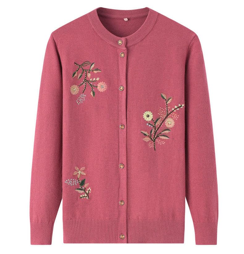 Abrigo de punto premium cárdigan de invierno para mujer mayor 5