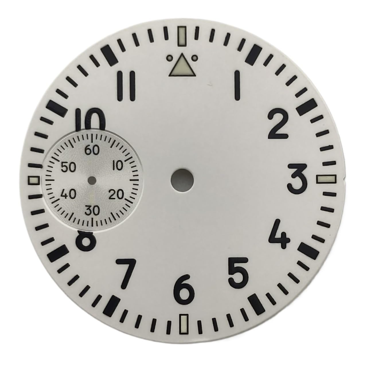 AOIMBNQC Cadran de Montre Homme 37 mm, Noir, Bleu, Vert, Blanc, Compatible avec Mouvement ETA 6497 (1 pièce)
