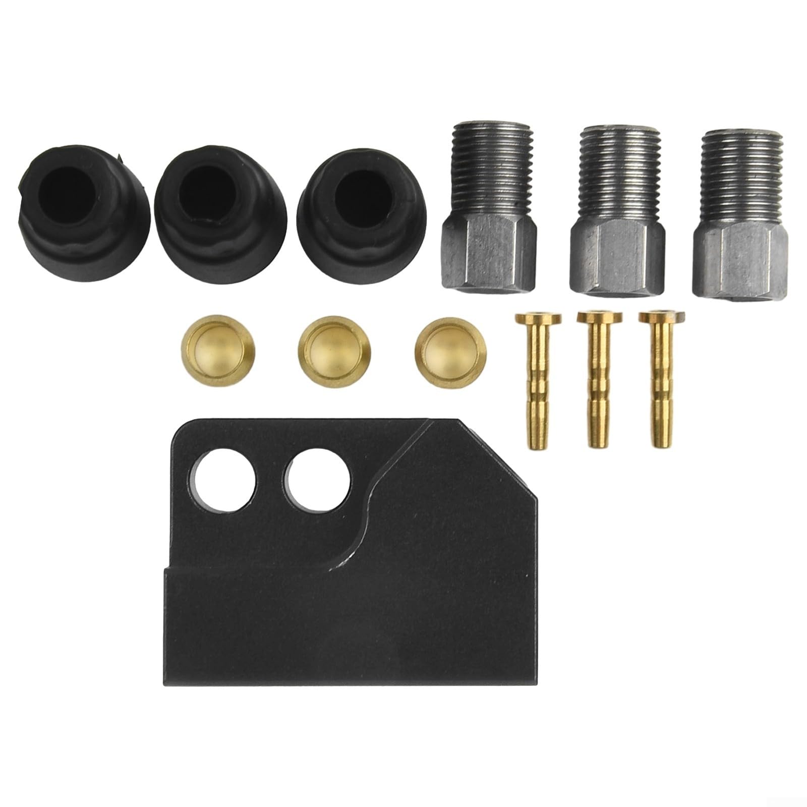 Hydraulic Brake Cable Distribution Valve Aluminum Alloy Bicycle Brake Line Adapter With Connector Set For Bike Tricycle(Front)