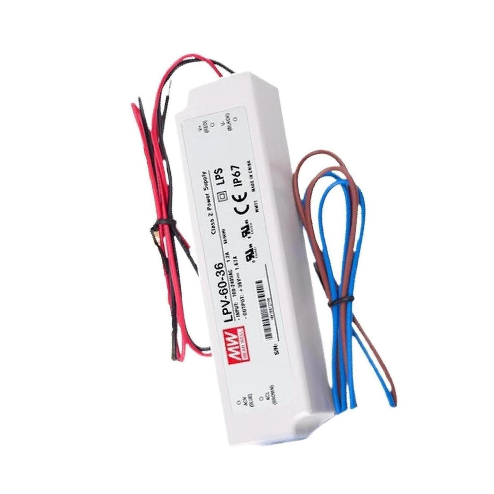 Amazon.com: LED Driver 60W 36V 1.67A LPV-60-36 AC-DC SMPS LPV-60
