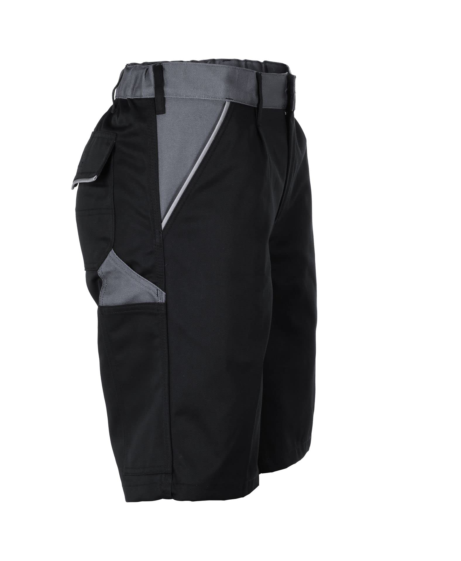 Planam Unisex Shorts Highline Größe M in Schiefer/schwarz/rot