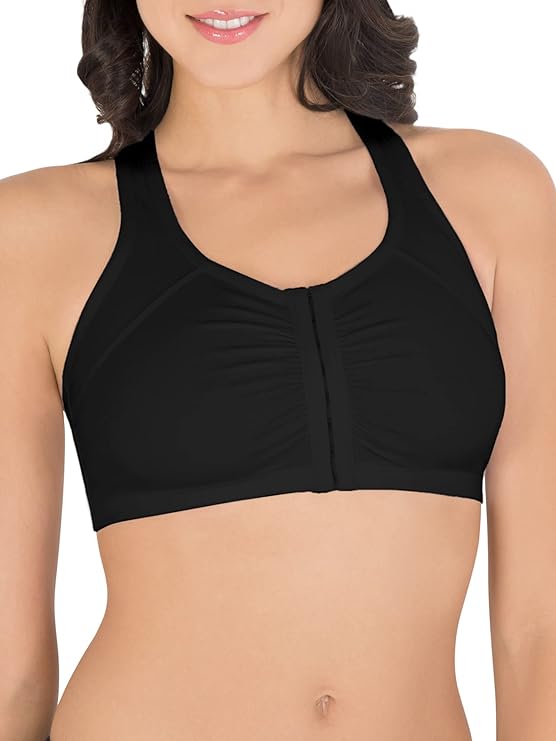 Fruit of the Loom Women's Multi-Pack Front Closure Cotton Bra