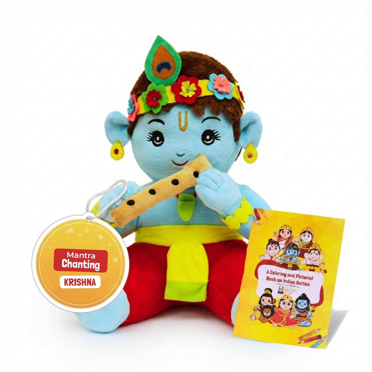 Mantra Chanting Musical Baby Krishna Plush Toy | Best Gift for Kids