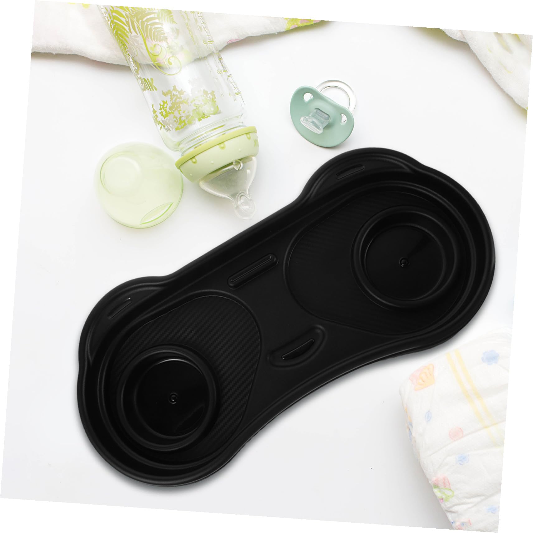Vassoio per Snack Staccabile per Passeggino in Plastica con Area per Bicchiere per Bevande Adatto Passeggini Carrozzine e Girelli Facile da Pulire e Antiscivolo