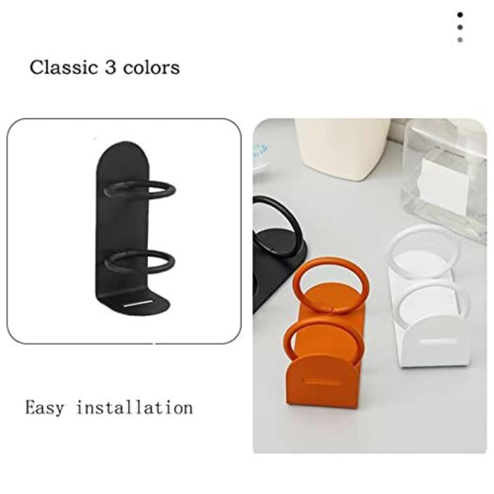 Portacepillos De Dientes para Baño Y Ducha Soporte De Pared For Cepillo Dientes For Baño, Sin Perforación, Suministros Aseo For(White)