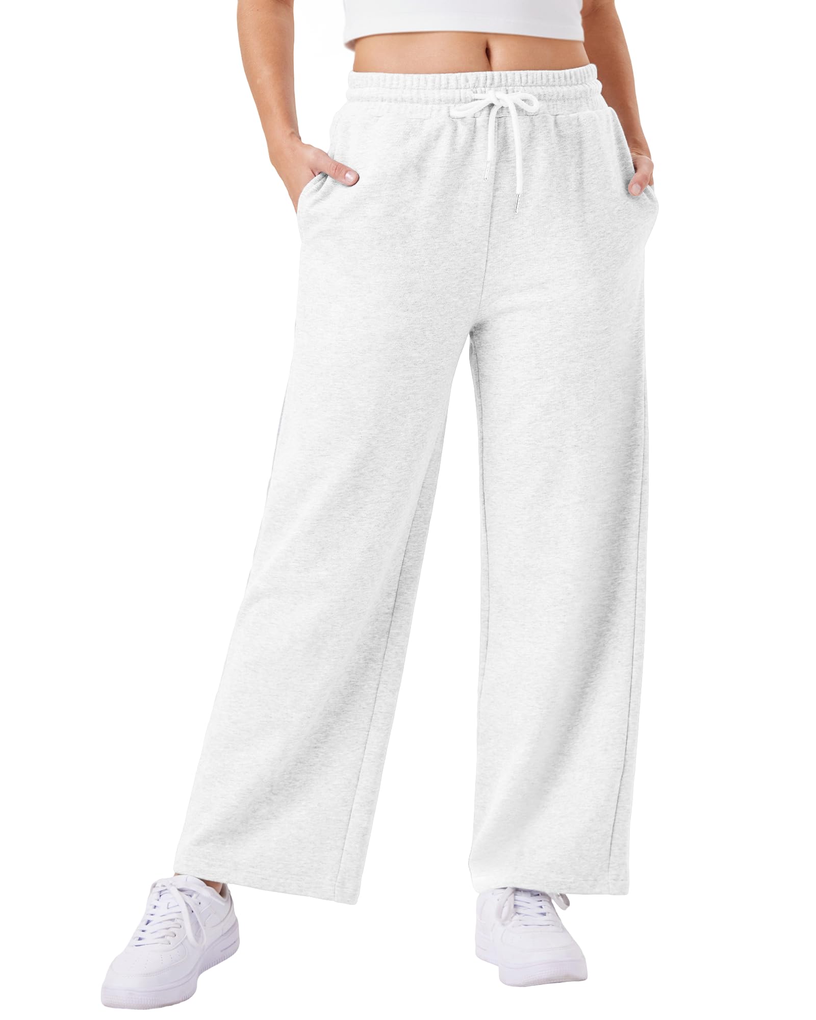 Friptspyg Jogginghose Damen Baggy Hosen Damen mit Elastischem Bund Weite Beine Freizeithose Traininghose mit Taschen