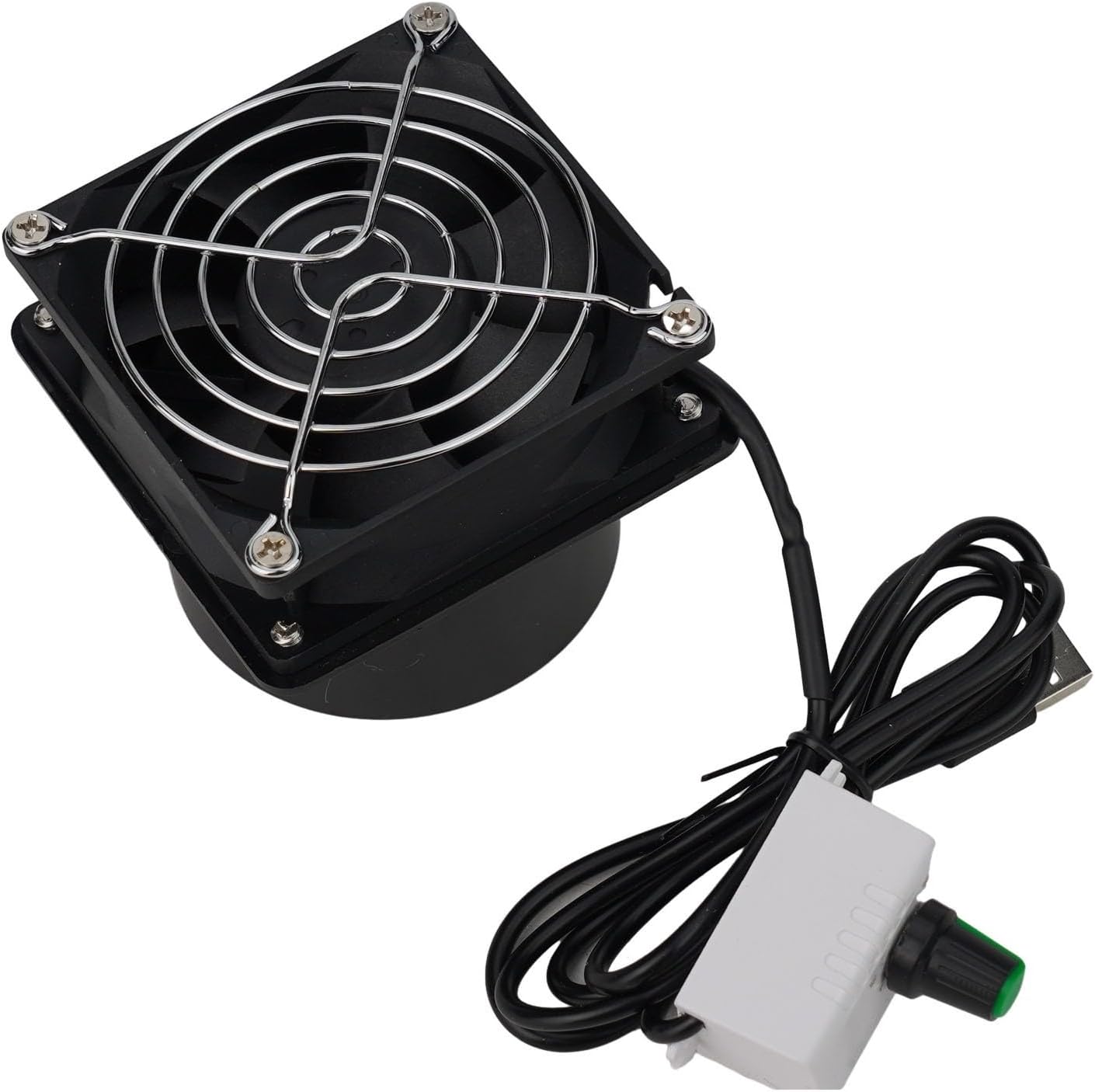 Soldering Fume Extractor Smoke Absorber with USB Adjustable Speed Fan and 6m Duct Pipe for Welding, Soldering Iron, Kitchen or Workshop Air Ventilation to Remove Harmful Smog(Fan plus 3 m pipe)